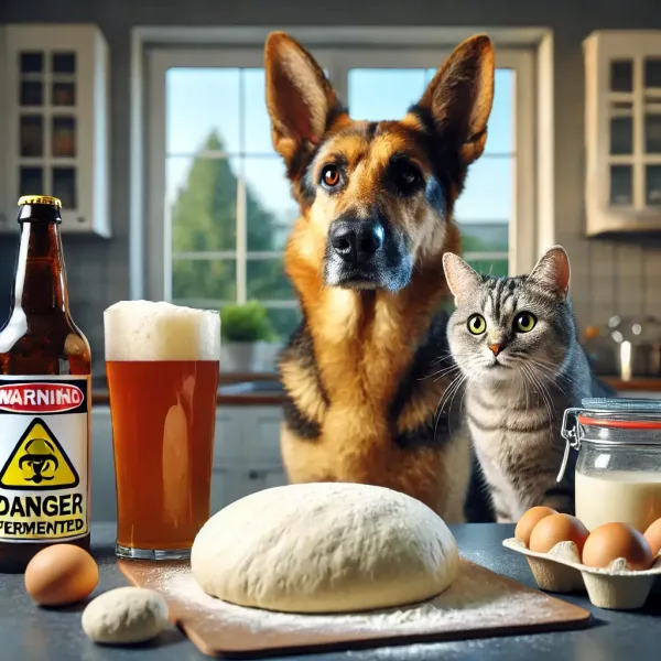 Fermentierte Lebensmittel fuer Hunde und Katzen giftig