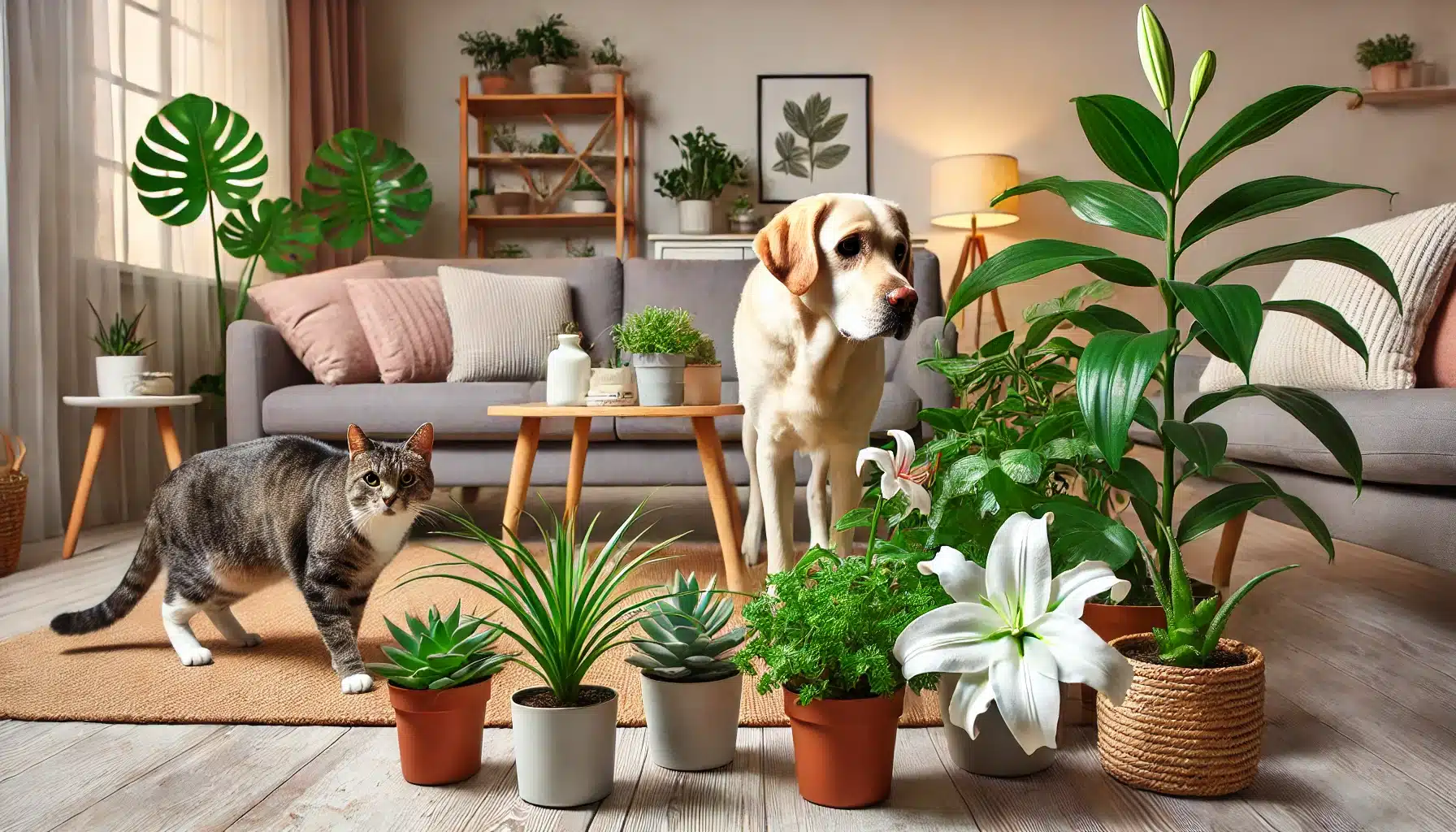 Giftige Zimmerpflanzen - Hunde und Katzen
